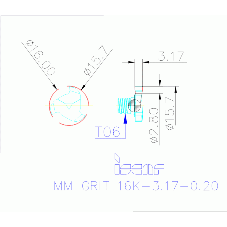 MM GRIT 16K-3.17-0.20 IC528