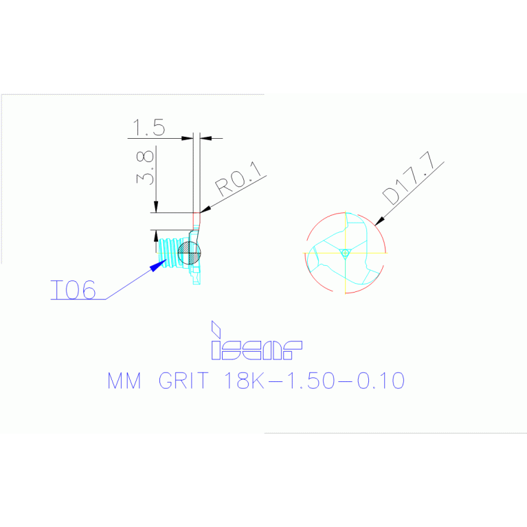 MM GRIT 18K-1.50-0.10 IC528