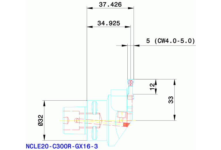 NCLE20-C300R-GX16-3