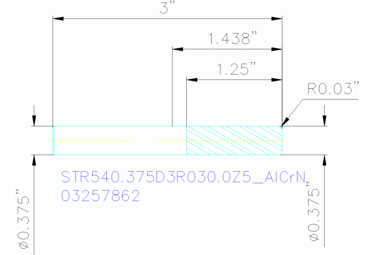 STR540.375D3R030.0Z5 ALCRN