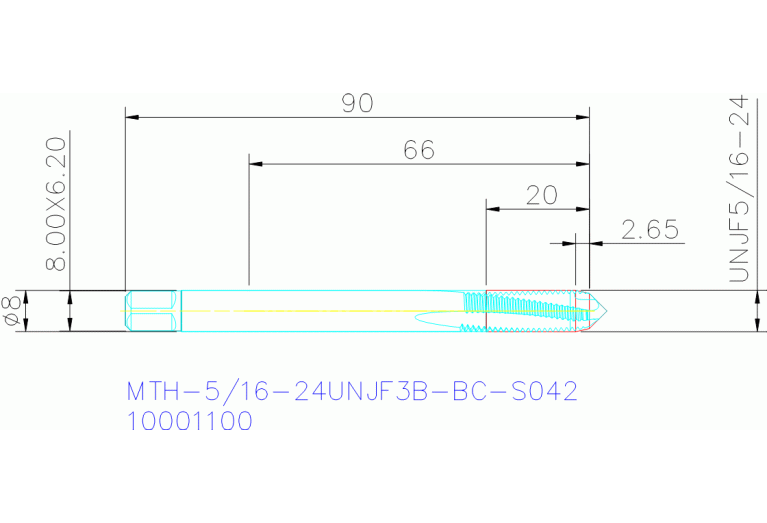 MTH-5/16-24UNJF3B-BC-S042