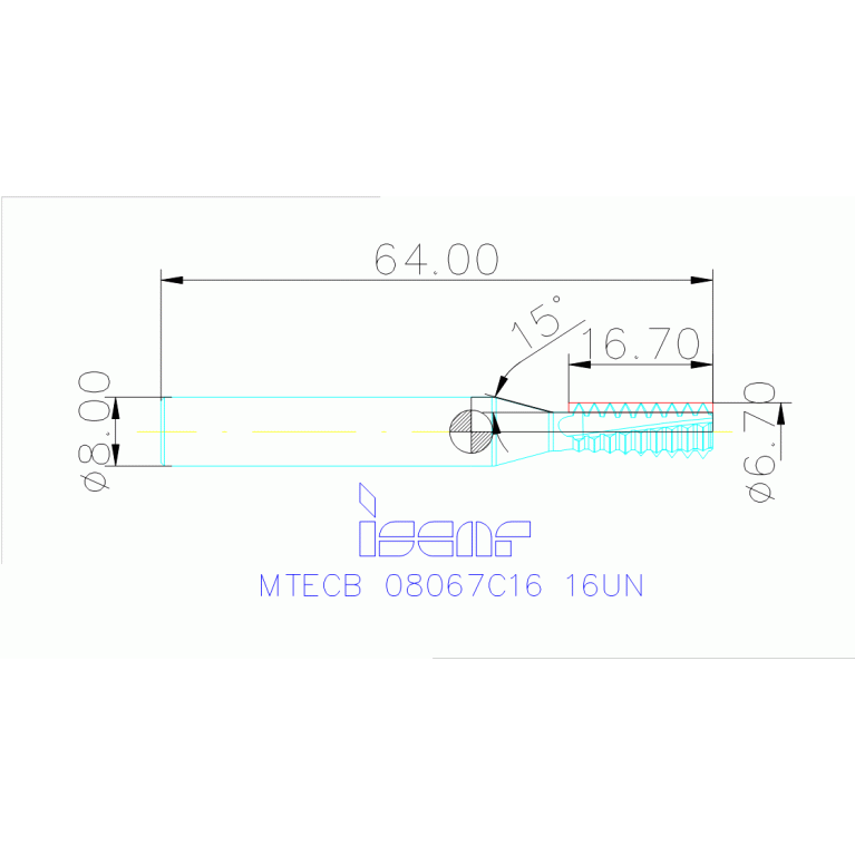 MTECB 08067C16 16UN IC908