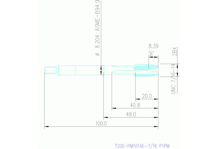 T200-PM101AE-7/16 P1PM