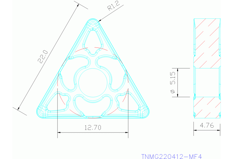TNMG220412-MF4 TM4000