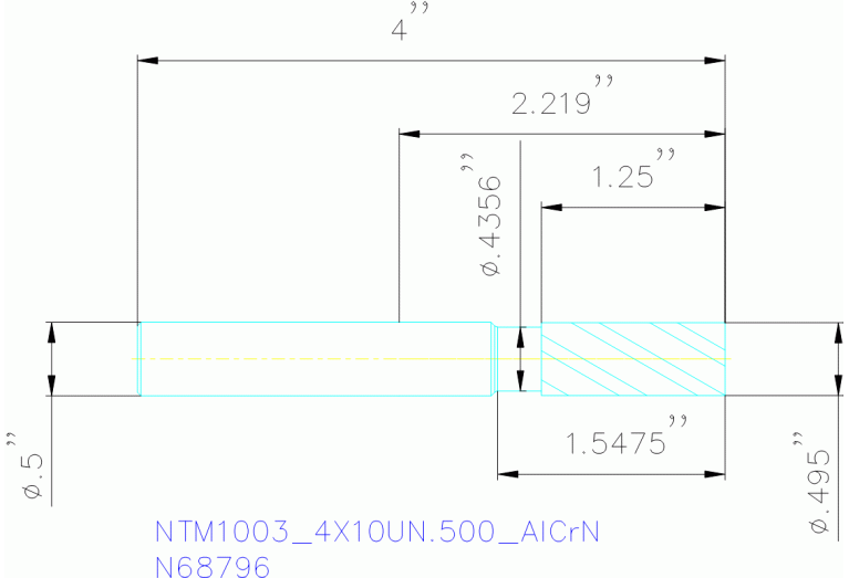 NTM1003/4X10UN.500 ALCRN