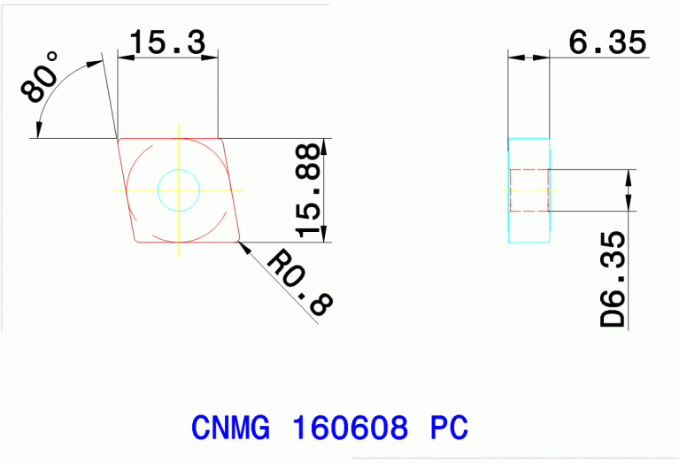 CNMG 160608 PC TT8125