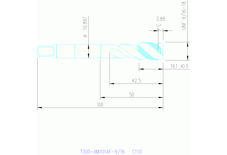 T300-XM101AF-9/16 C110