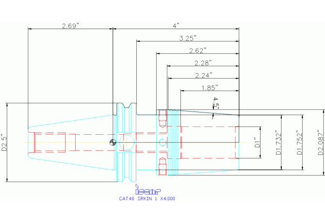 CAT40 SRKIN 1 X4.000
