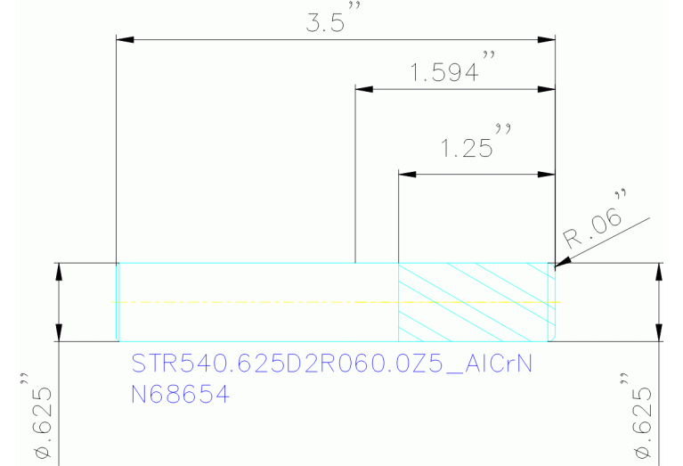 STR540.625D2R060.0Z5 ALCRN
