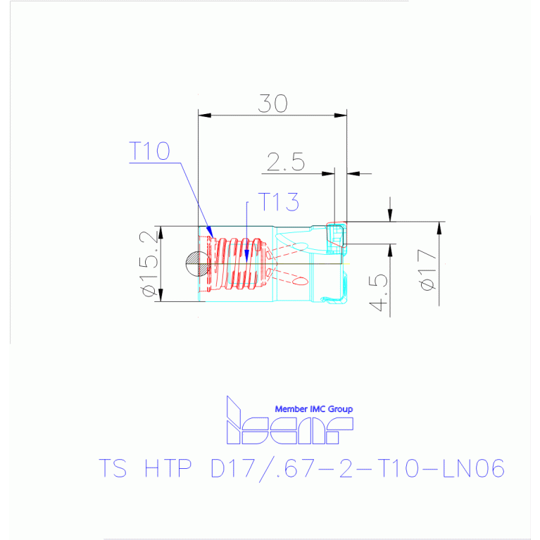 TS HTP D17/.67-2-T10-LN06