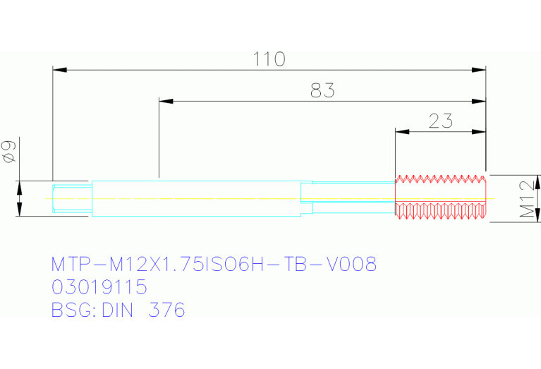 MTP-M12X1.75ISO6H-TB-V008