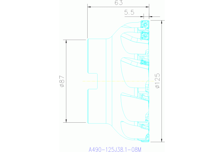 A490-125J38.1-08M
