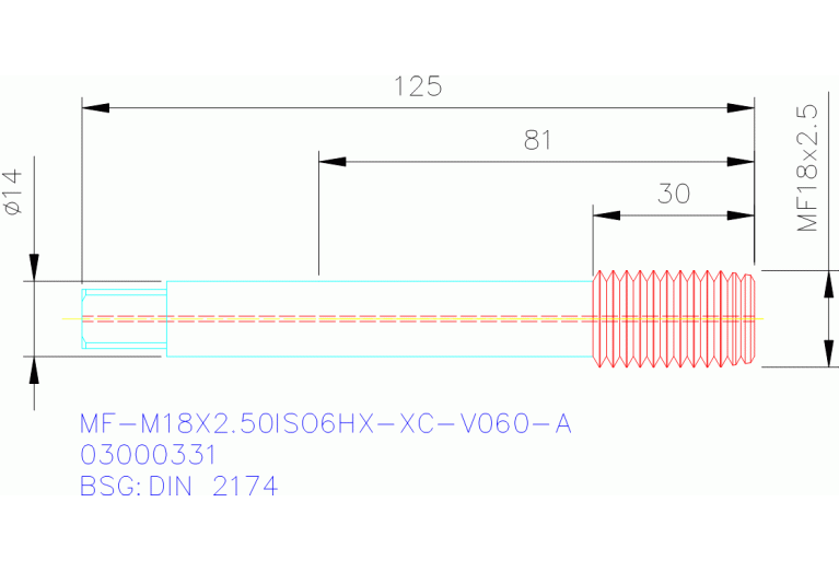 MF-M18X2.50ISO6HX-XC-V060-A
