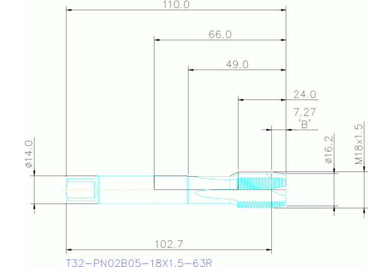 T32-PN02B05-18X1.5-63R