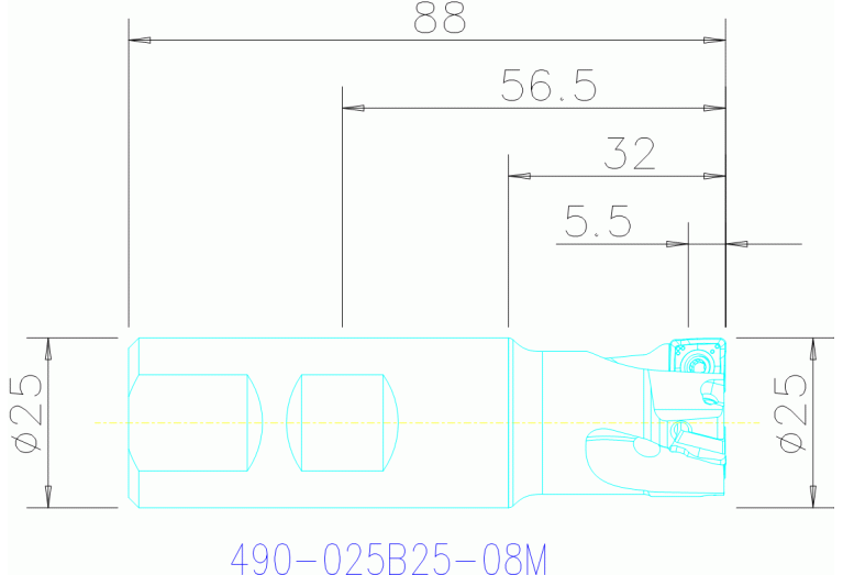 490-025B25-08M