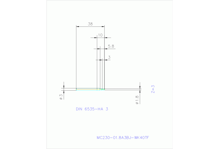 MC230-01.8A3BJ-WK40TF