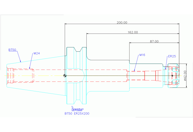 BT50 ER25X200