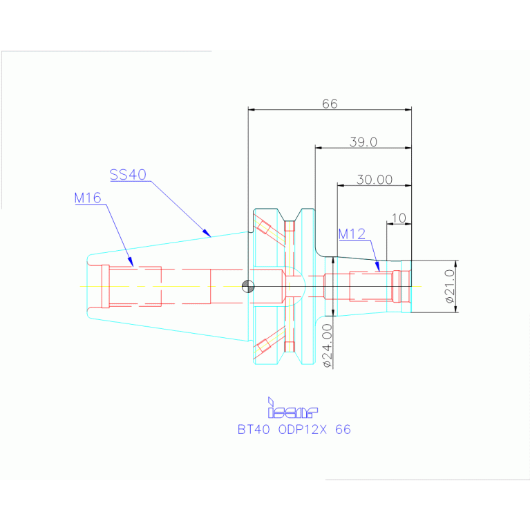 BT40 ODP12X 66