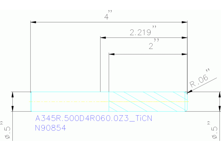A345R.500D4R060.0Z3 TICN