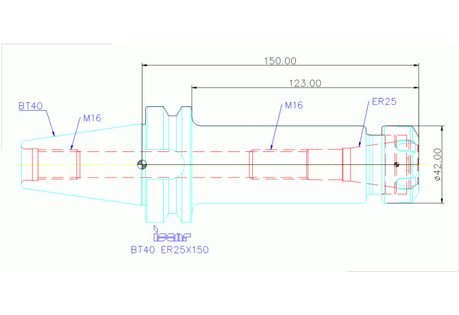 BT40 ER25X150