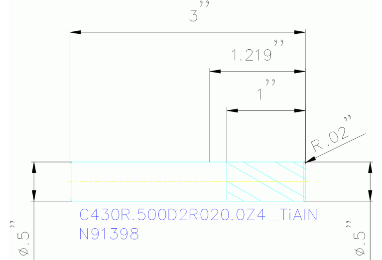 C430R.500D2R020.0Z4 TIALN