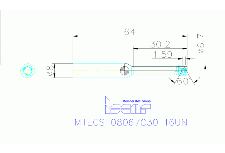 MTECS 08067C30 16UN IC908