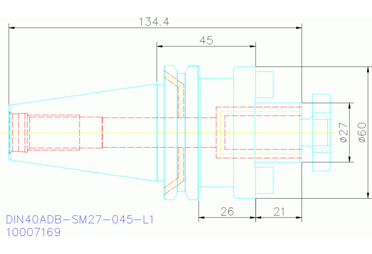 DIN40ADB-SM27-045-L1