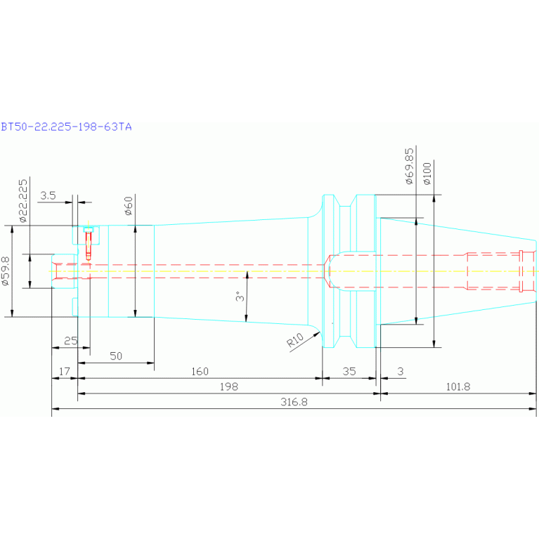 BT50-22.225-198-63TA