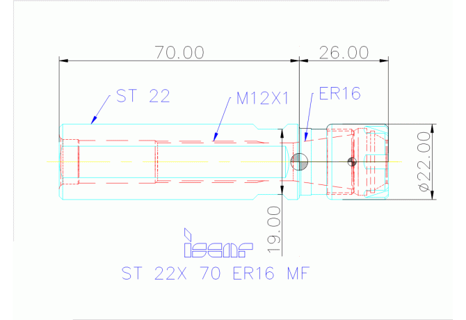 ST 22X 70 ER16 MF