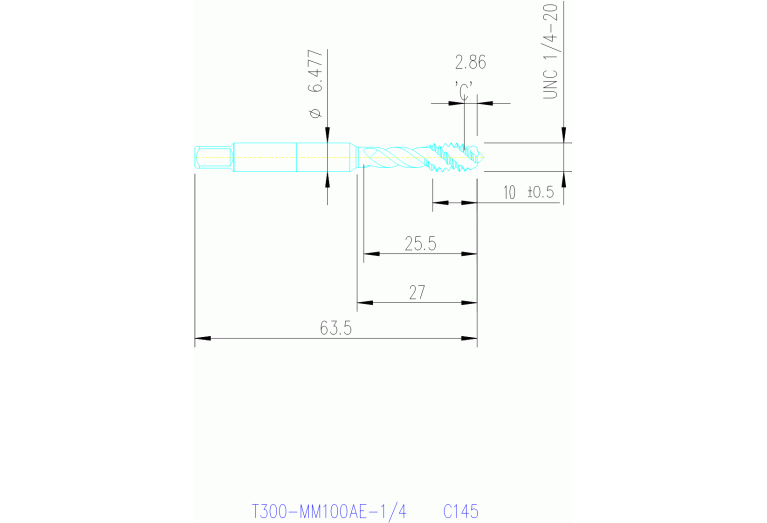 T300-MM100AE-1/4 C145