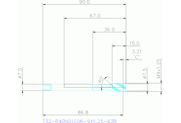 T32-R40N01C06-9X1.25-63R
