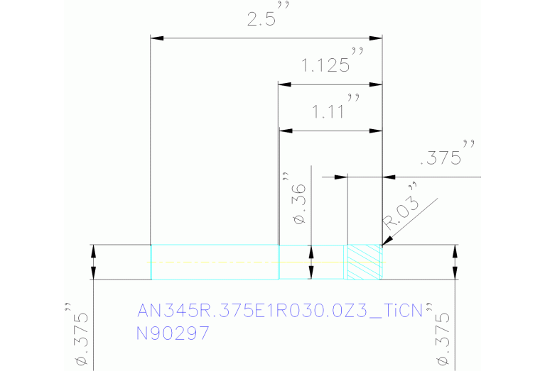 AN345R.375E1R030.0Z3 TICN