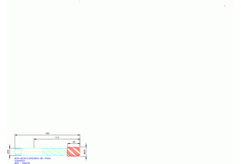 MTH-M24X3.00ISO6HX-BC-P004