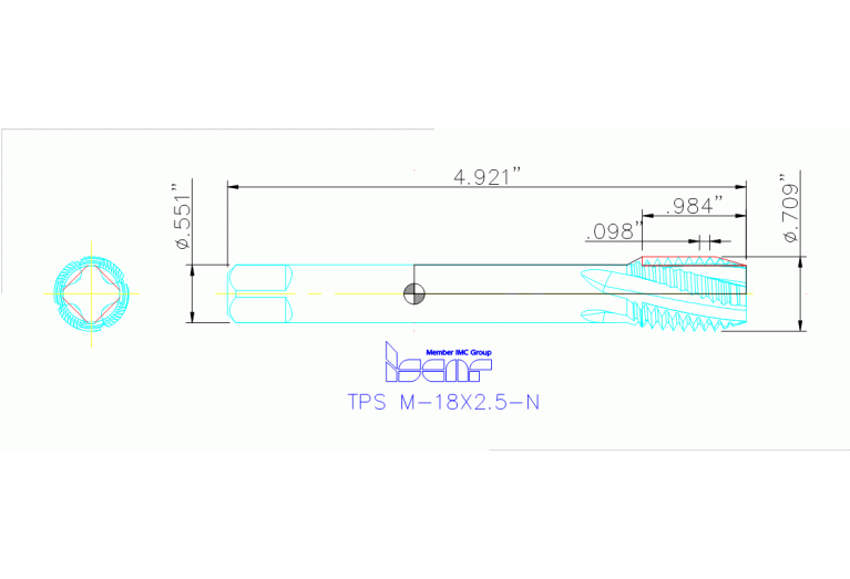 TPS M-18X2.5-N HEST