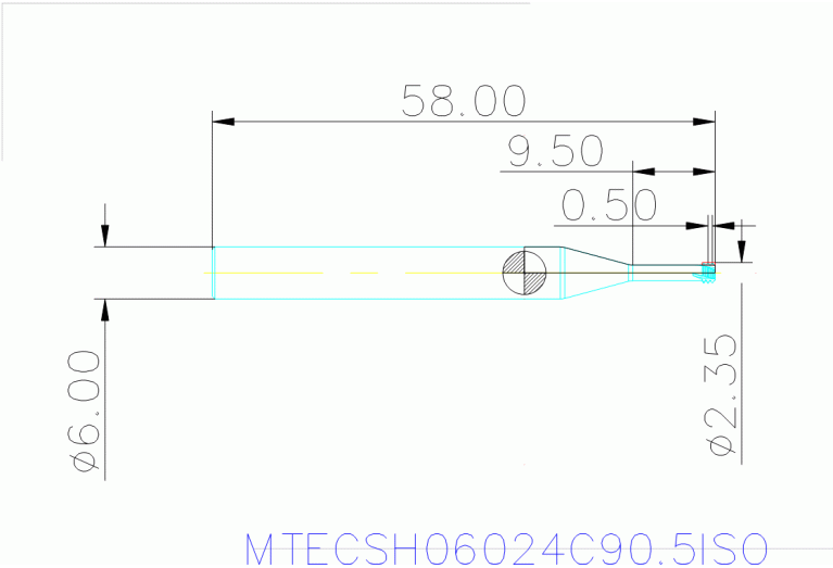 MTECSH 06024C9 0.5ISO IN2006