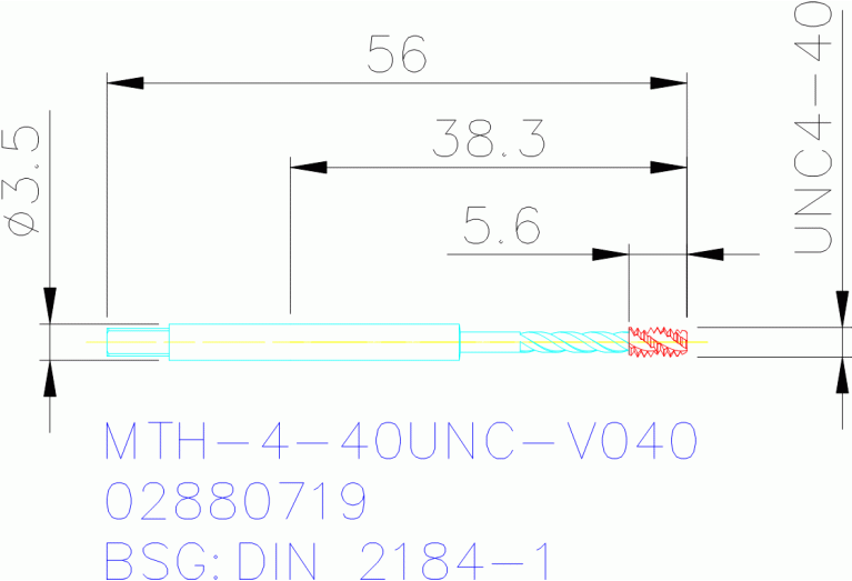 MTH-4-40UNC-BC-V040