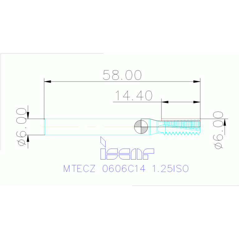 MTECZ 0606C14 1.25ISO IC908