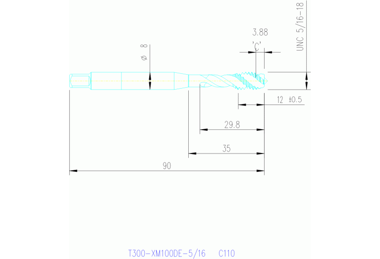 T300-XM100DE-5/16 C110
