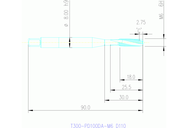 T300-PD100DA-M6 D110