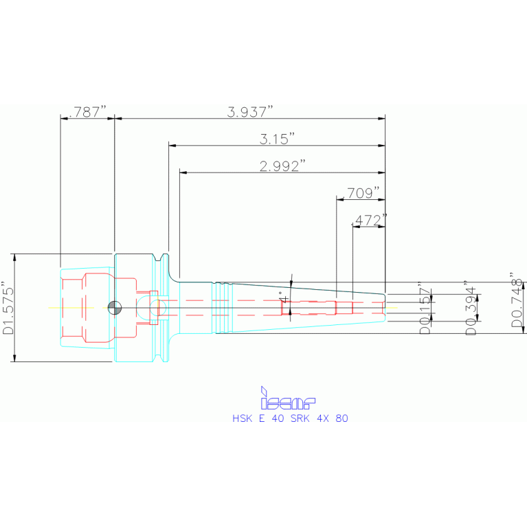 HSK E40 SRK4X80