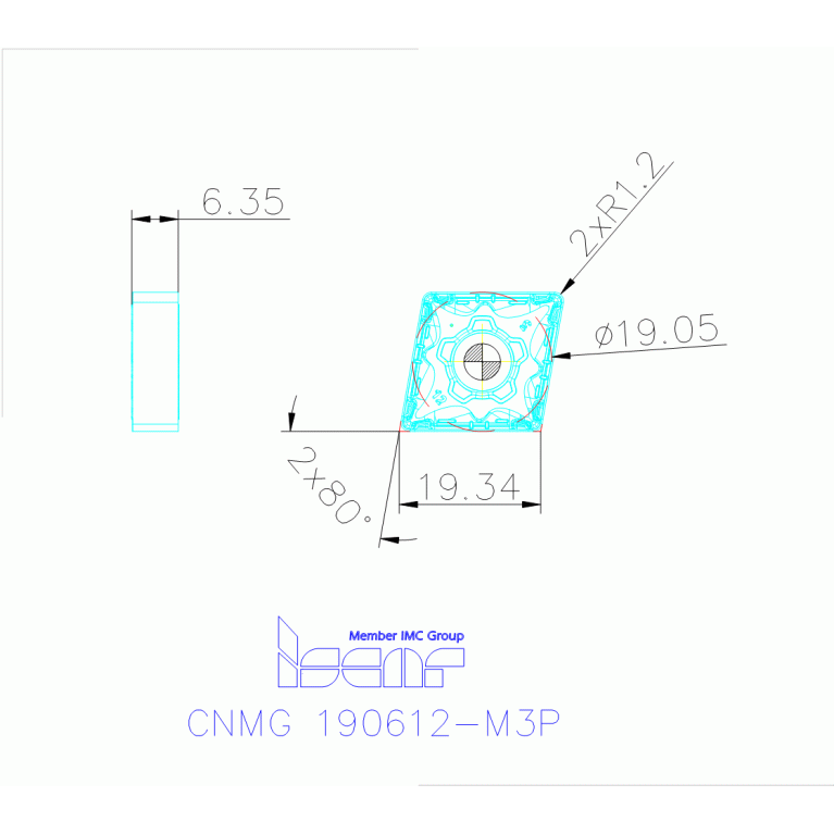 CNMG 190612-M3P IC8250