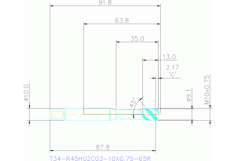 T34-R45H02C03-10X0.75-65R