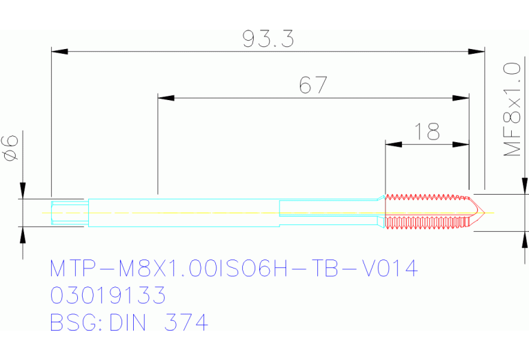MTP-M8X1.00ISO6H-TB-V014