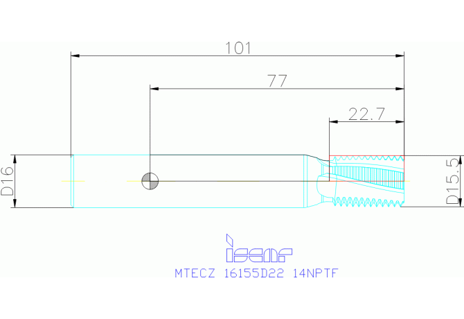 MTECZ 16155D22 14NPTF IC908