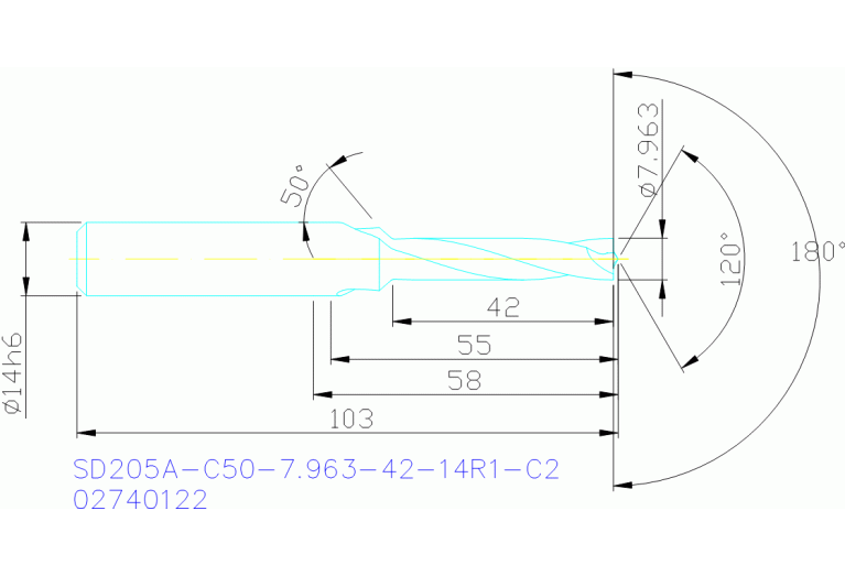 SD205A-C50-7.963-42-14R1-C2