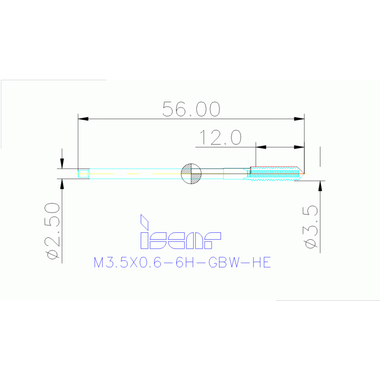 TP2 M3.5X0.6-6H-GBW-HE