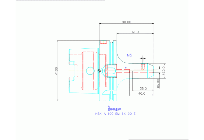 HSK A 100 EM 6X 90 E