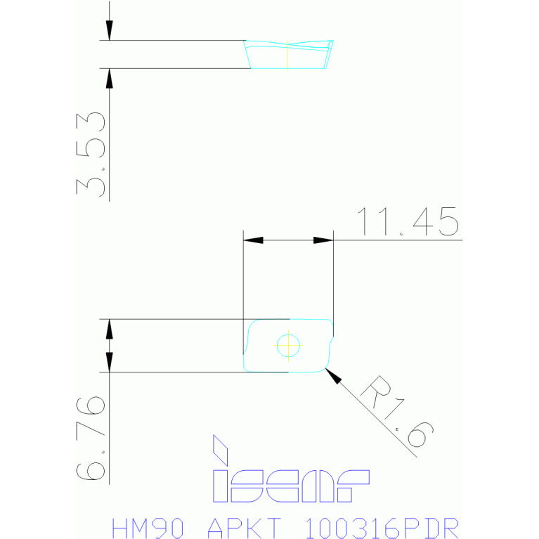 HM90 APKT 100316PDR IC328