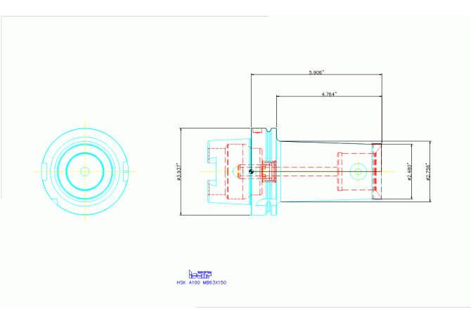 HSK A100 MB63X150