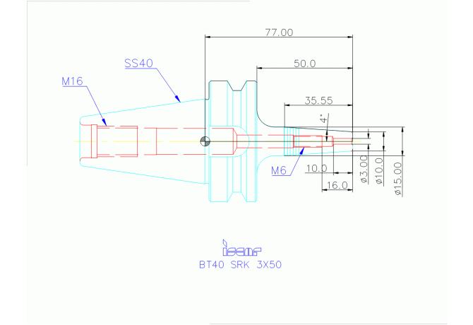 BT40 SRK 3X50